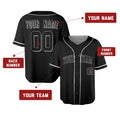 Custom Detroit Baseball Jersey - Blackout Outline Style, Personalized Name & Number-2