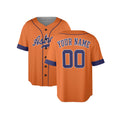 Custom Houston Astros Baseball Jersey - Cooperstown Orange Style, Personalized Name & Number-4