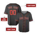 Custom Houston Astros Baseball Jersey - Pop Fashion Charcoal Style, Personalized Name & Number-2