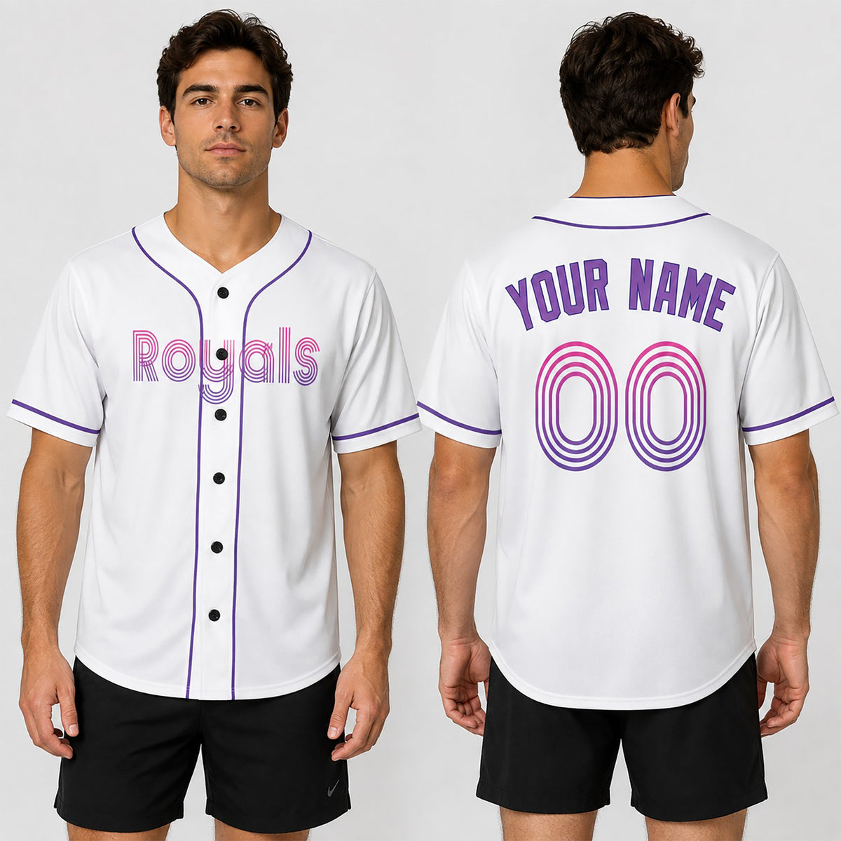 Custom Kansas City Royals Baseball Jersey - 2026 City Connect White Style, Personalized Name & Number-1