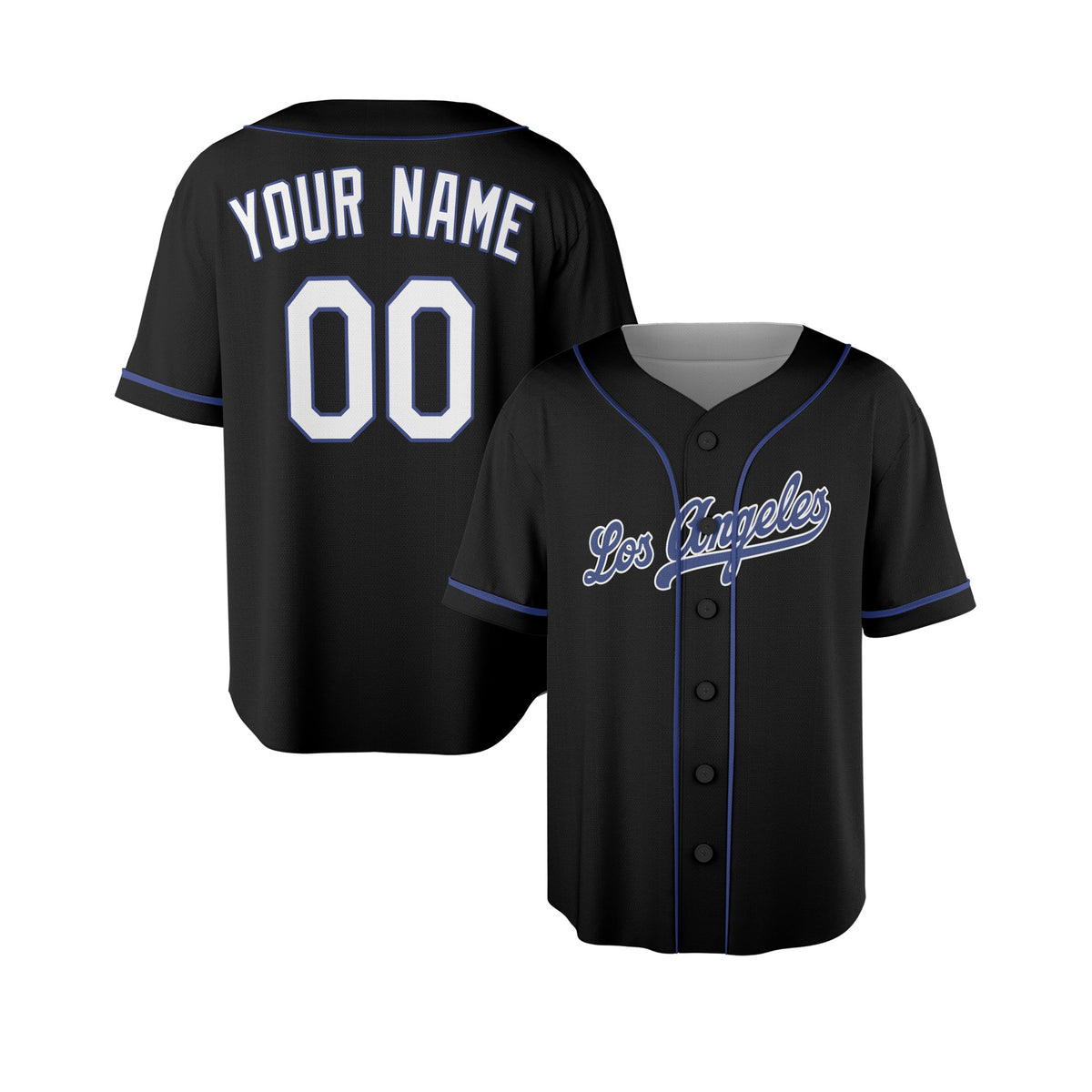 Custom Los Angeles Baseball Jersey - Fashion Style, Personalized Name & Number-3