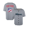 Custom Miami Baseball Jersey - USA 250th Anniversary Fourth of July Stadium Style, Personalized Name & Number-3