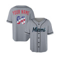 Custom Miami Baseball Jersey - USA 250th Anniversary Fourth of July Stadium Style, Personalized Name & Number-4