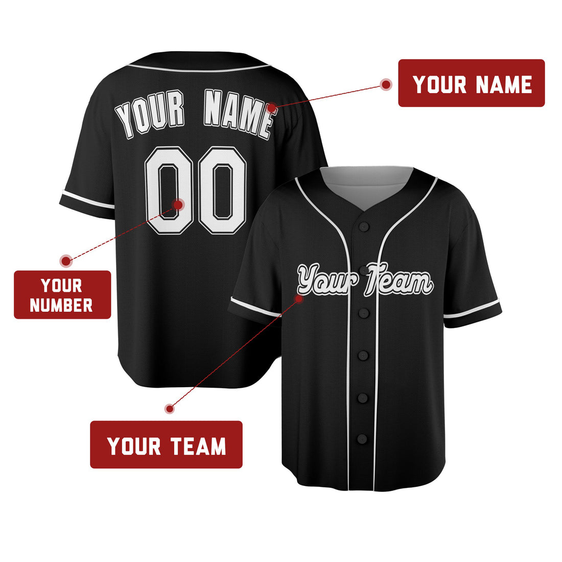 Custom Miami Marlins Baseball Jersey - Black Cooperstown Batting Practice Style, Personalized Name & Number-1