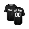 Custom Miami Marlins Baseball Jersey - Black Cooperstown Batting Practice Style, Personalized Name & Number-3