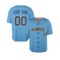 Custom Milwaukee Baseball Jersey - Cooperstown Style, Personalized Name & Number-3