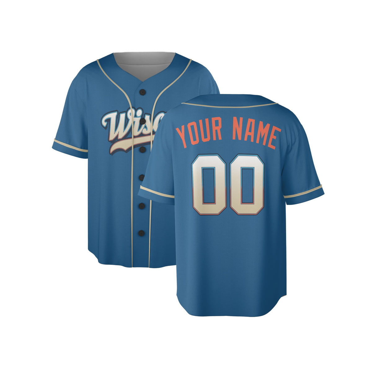 Custom Milwaukee Brewers Baseball Jersey - 2026 City Connect Mineral Blue Style, Personalized Name & Number-4