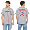Custom Minnesota Baseball Jersey - USA 250th Anniversary Fourth of July Stadium Style, Personalized Name & Number-1