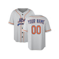 Custom New York Mets Baseball Jersey - 1986 Light Gray Player Style, Personalized Name & Number-4
