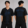 Custom New York Mets Baseball Jersey - Black Player Fashion Style, Personalized Name & Number-1
