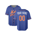 Custom New York Mets Baseball Jersey - Royal Batting Practice Style, Personalized Name & Number-4