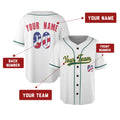 Custom Oakland Baseball Jersey - USA 250th Anniversary Fourth of July Style, Personalized Name & Number-2