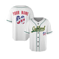 Custom Oakland Baseball Jersey - USA 250th Anniversary Fourth of July Style, Personalized Name & Number-4