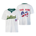 Custom Oakland Two-Button Baseball Jersey - Fourth of July USA 250th Style, Personalized Name & Number-3