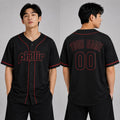Custom Philadelphia Phillies Baseball Jersey - Black Player Fashion Style, Personalized Name & Number-1