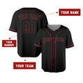 Custom Philadelphia Phillies Baseball Jersey - Black Player Fashion Style, Personalized Name & Number-2