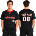 Custom Philadelphia Two-Button Baseball Jersey - Fashion Style, Personalized Name & Number-1