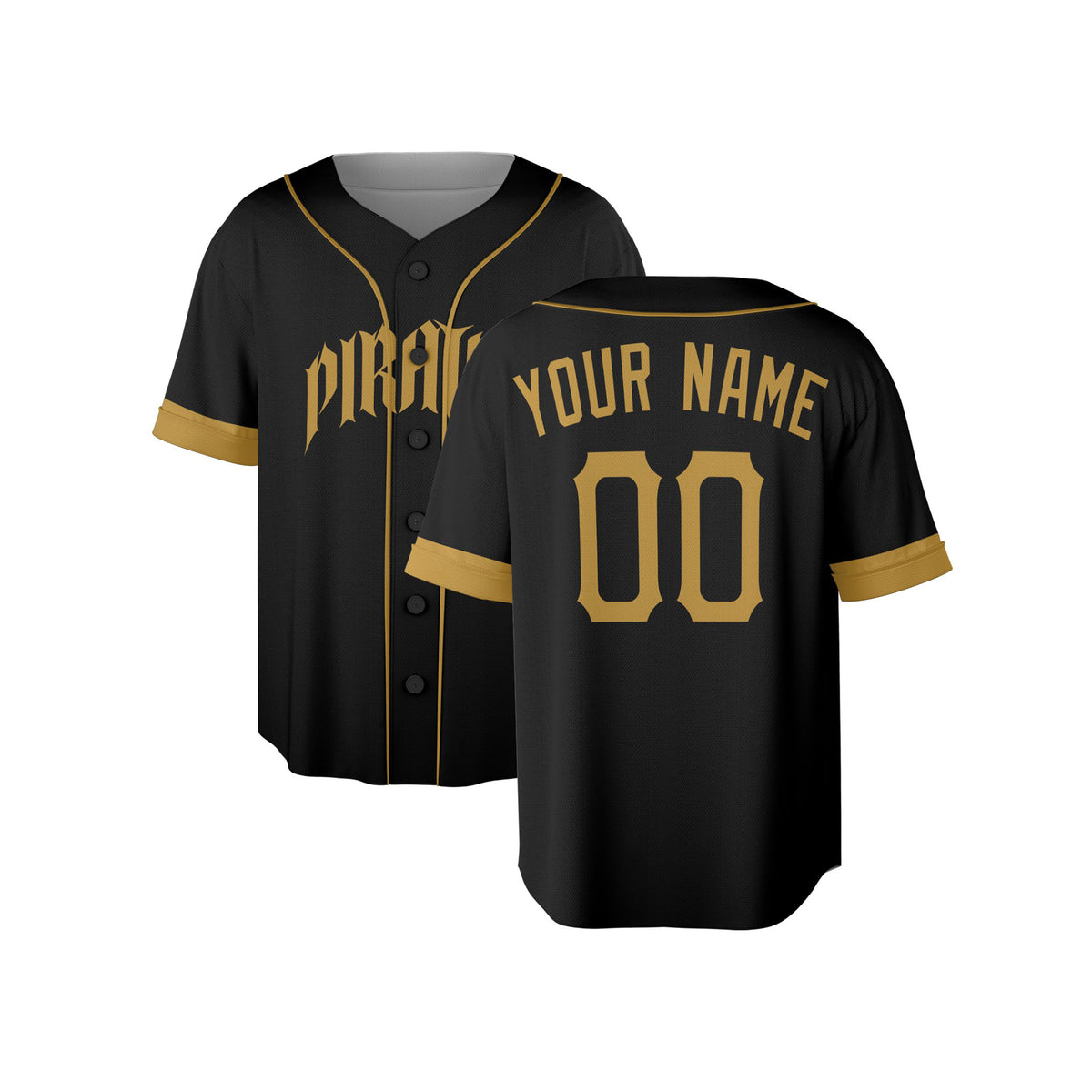 Custom Pittsburgh Pirates Baseball Jersey - 2026 City Connect Black Style, Personalized Name & Number-4