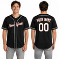Custom Queens Baseball Jersey - Blackout Style, Personalized Name & Number-1