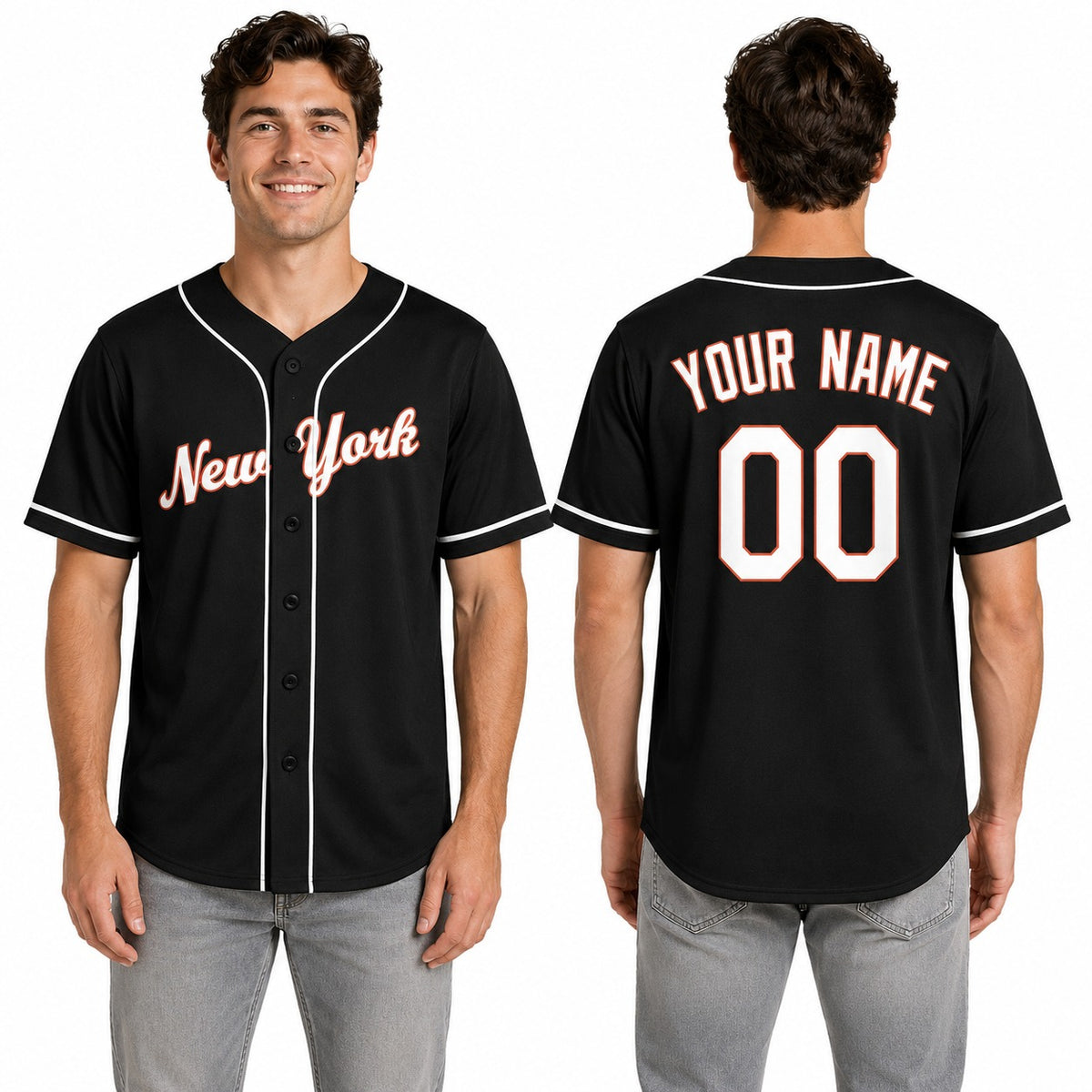Custom Queens Baseball Jersey - Blackout Style, Personalized Name & Number-1