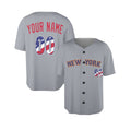 Custom Queens Baseball Jersey - USA 250th Anniversary Fourth of July Stadium Style, Personalized Name & Number-3