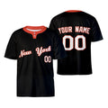 Custom Queens Two-Button Baseball Jersey - Blackout Style, Personalized Name & Number-3