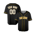 Custom San Diego Baseball Jersey - Blackout Style, Personalized Name & Number-4