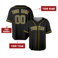 Custom San Diego Padres Baseball Jersey - Black Pop Fashion Style, Personalized Name & Number-2