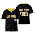 Custom San Diego Two-Button Baseball Jersey - Blackout Style, Personalized Name & Number-3