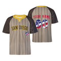 Custom San Diego Two-Button Baseball Jersey - USA 250th Fourth of July Stadium Style, Personalized Name & Number-3