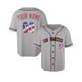 Custom San Francisco Baseball Jersey - USA 250th Anniversary Fourth of July Stadium Style, Personalized Name & Number-4