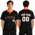Custom San Francisco Two-Button Baseball Jersey - Blackout Style, Personalized Name & Number-1