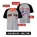 Custom San Francisco Two-Button Baseball Jersey - USA 250th Fourth of July Stadium Style, Personalized Name & Number-2