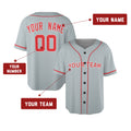 Custom Texas Rangers Baseball Jersey - 1994 Gray Cooperstown Style, Personalized Name & Number-2