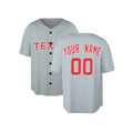 Custom Texas Rangers Baseball Jersey - 1994 Gray Cooperstown Style, Personalized Name & Number-3