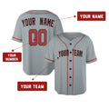 Custom Washington Baseball Jersey - Road Style, Personalized Name & Number-2
