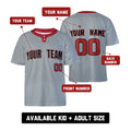 Custom Washington Two-Button Baseball Jersey - Road Style, Personalized Name & Number-2