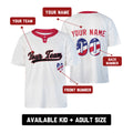 Custom Washington Two-Button Baseball Jersey - USA 250th Fourth of July Stadium Style, Personalized Name & Number-2