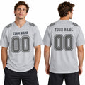 Dallas Custom Football Jersey, Gray Personalized Team Jersey, Custom Name Number Logo, Football Uniform-3