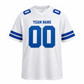 Dallas Custom Football Jersey, White Personalized Team Jersey, Custom Name Number Logo, Football Uniform-1