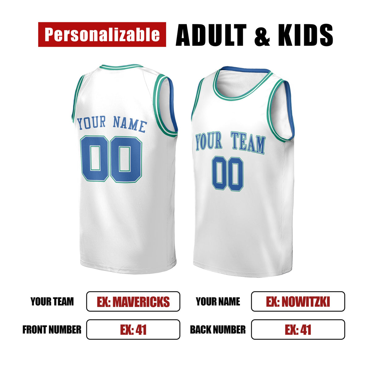 Personalized 1998-99 Dallas Mavericks Basketball Jersey - White Hardwood Classics Swingman Style, Custom Name & Number-2