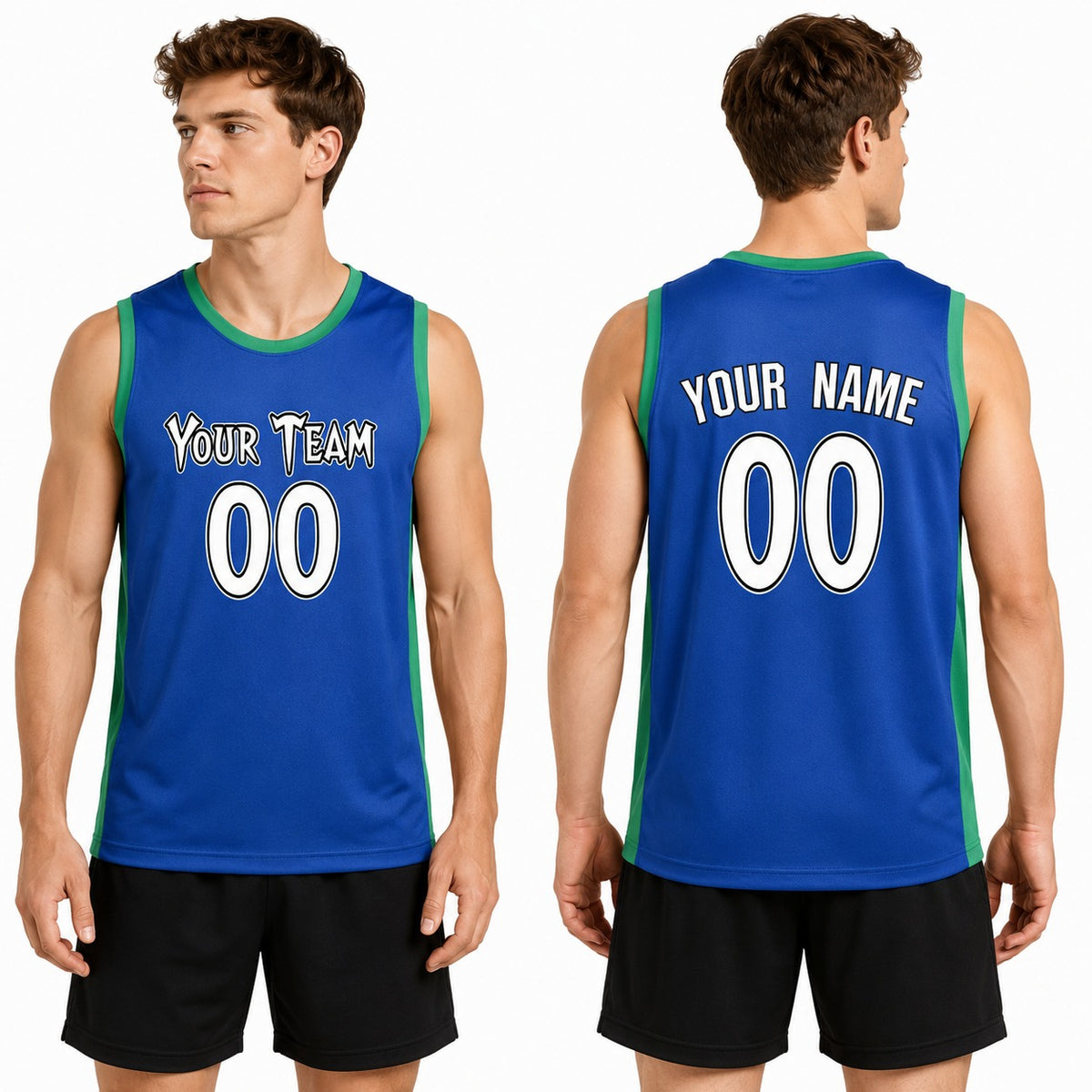 Personalized 2003/04 Minnesota Timberwolves Basketball Jersey - Blue Swingman Hardwood Classics Style, Custom Name & Number-1