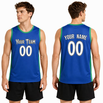 Personalized 2003/04 Minnesota Timberwolves Basketball Jersey - Blue Swingman Hardwood Classics Style, Custom Name & Number-1