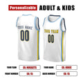 Personalized 2016/17 Denver Nuggets Basketball Jersey - White Throwback Swingman Style, Custom Name & Number-2