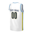 Personalized 2016/17 Denver Nuggets Basketball Jersey - White Throwback Swingman Style, Custom Name & Number-3