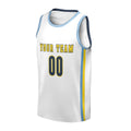 Personalized 2016/17 Denver Nuggets Basketball Jersey - White Throwback Swingman Style, Custom Name & Number-4