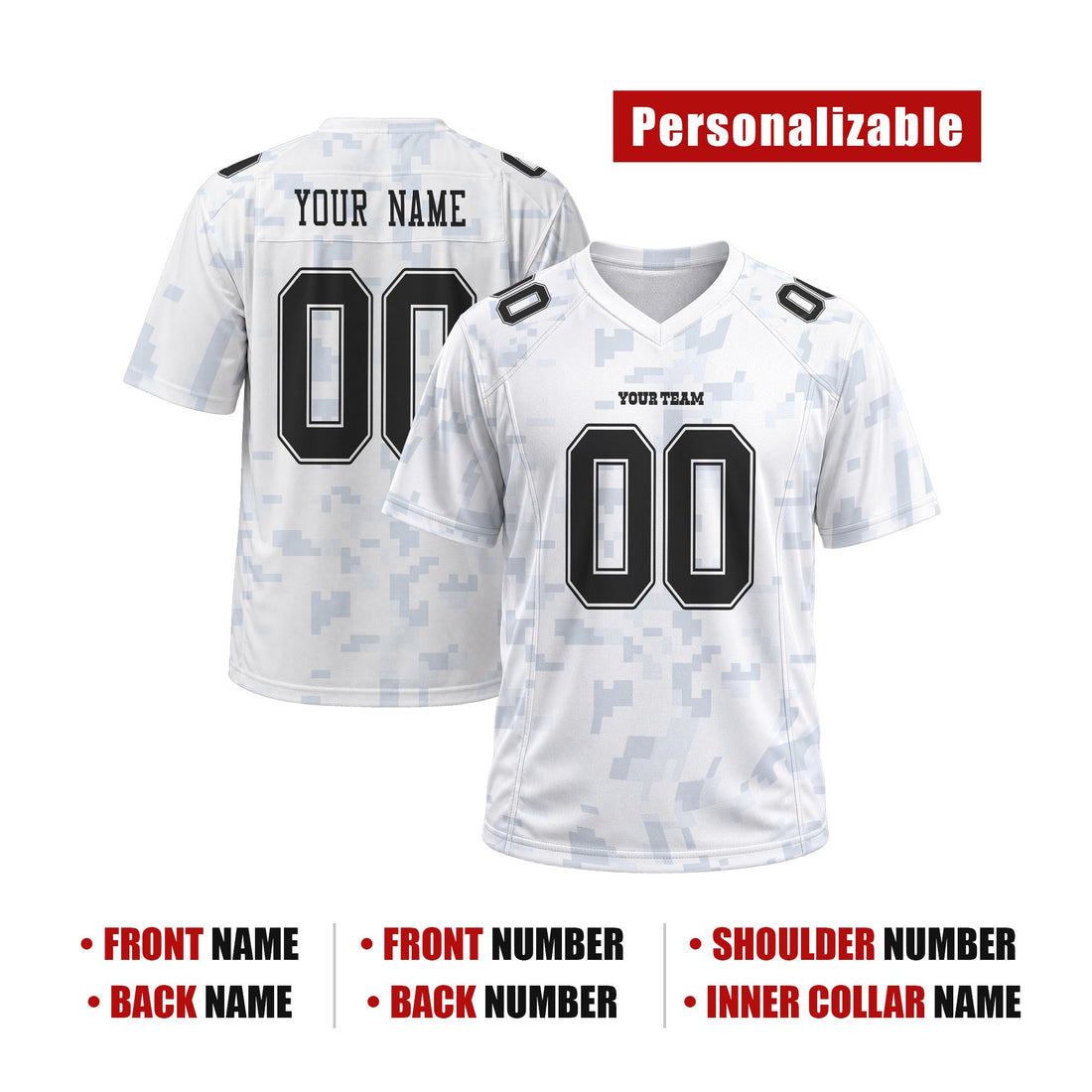 Personalized 2024 Dallas Cowboys Football Jersey – White Salute to Service Game Style, Custom Name & Number-1