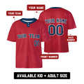 Personalized 2025 Boston Red Sox Two-Button Baseball Jersey - Alternate Style, Custom Name & Number-2