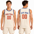 Personalized 2025/26 New York Knicks Basketball Jersey - Cream Swingman City Style, Custom Name & Numbe-1