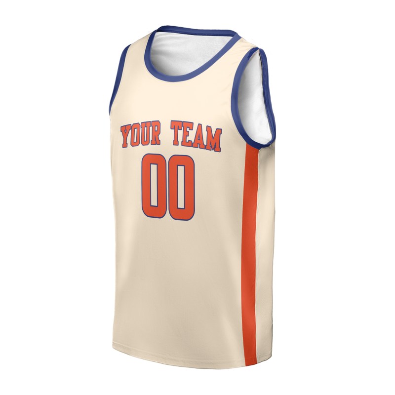 Personalized 2025/26 New York Knicks Basketball Jersey - Cream Swingman City Style, Custom Name & Number-3